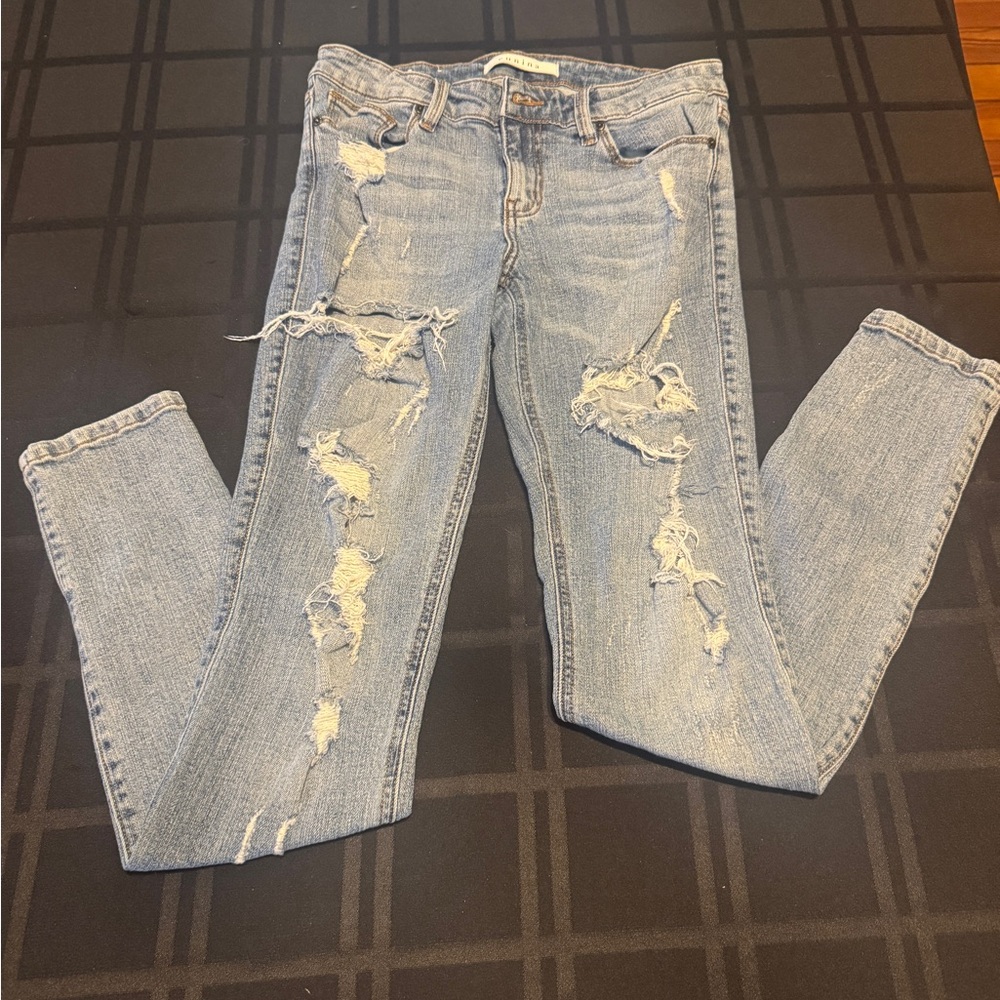 Eunina Jeans: Distressed skinny Size 7